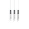 Cwi Lighting Extended 3 Light Multi Light Pendant With Chrome Finish 5081P20C-RC - alternate 1